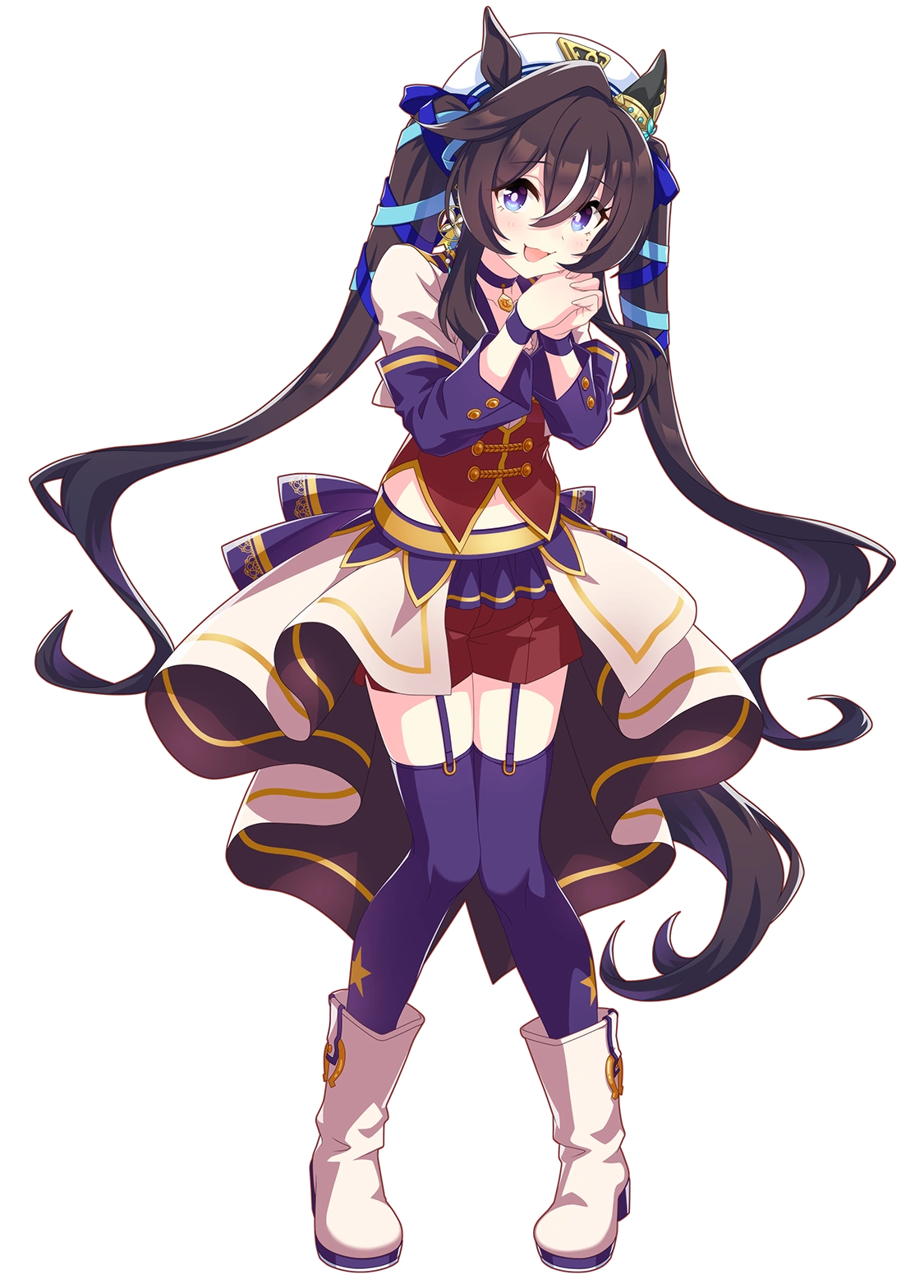Vivlos in her stage outfit
